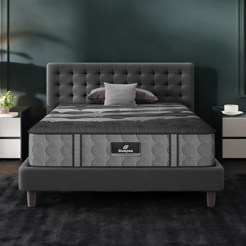 Twin Mattress, 8 Inch Luxury Hybrid Twin Bed Mattress in a Box, Medium Firm