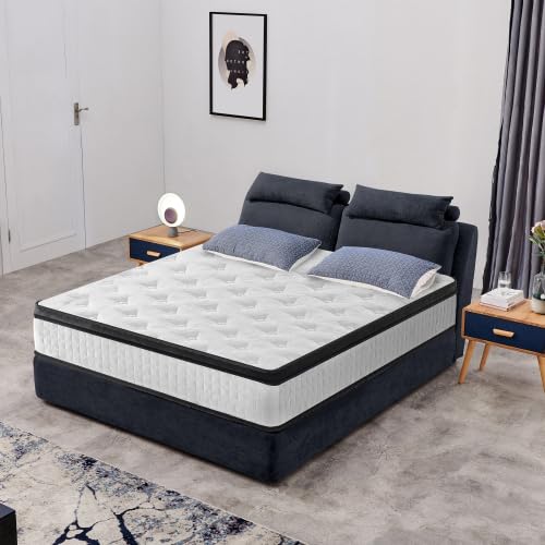 12 Inch Full Size Mattress, New Hybrid Mattress in a Box, Cooling Gel Memory Foam Full Bed Matress w/Motion Isolation, CertiPUR-US Certified, Medium Firm, RV Mattresses (New)