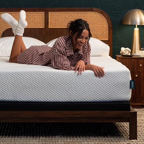 Leesa Legend Hybrid 12" Mattress, King Size Luxury Dual Hybrid/CertiPUR-US Certified Foam/with Organic Cotton Mattress Cover / 120-Night Trial,White