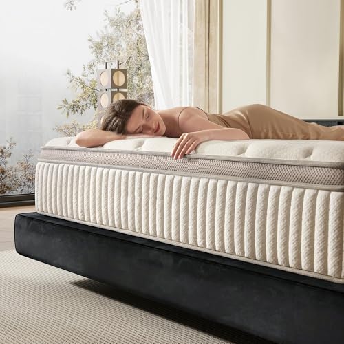 WARMDREAM Queen Mattress, 12 Inch Hybrid Queen Mattress in a Box, Memory Foam & Individual Pocket Springs, Medium Firm, Motion Isolation, Ideal for All Sleep Positions, CertiPUR-US Certified
